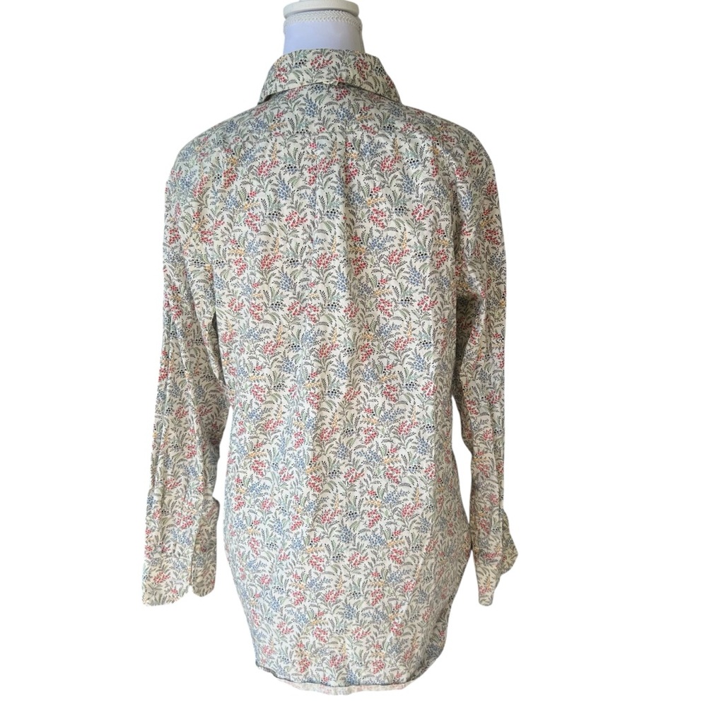 Ann Mashburn Floral Button Ip Cotton Shirt - Picture 4 of 9